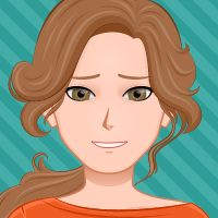 woman with glasses cartoon